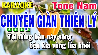 Karaoke Chuyện Giàn Thiên Lý Nhạc Sống Tone Nam Cm  Beat Huỳnh Anh [upl. by Ekaj]