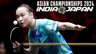 FULL MATCH  Mima Ito vs Sutirtha Mukherjee  2024 Asian Championships Semifinals [upl. by Ecraep996]