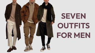 7 Fall Winter Outfits for Men  WIWTW 43 [upl. by Ahcim]