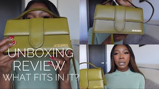 Jacquemus Bambino Le Grande UnboxingHonest review What fits in it [upl. by Ayekam]