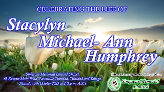 Funeral Service of Stacylyn Michael Ann Humphrey [upl. by Arrol171]