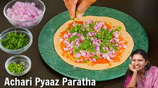 प्याज़ का ऐसा पराठा आपने पहले नहीं खाया होगा  Achari Pyaaz Paratha recipe  Pyaz Paratha by Kabita [upl. by Domingo]