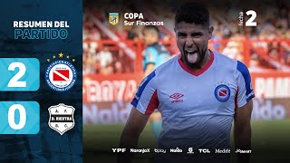 ARGENTINOS 2  0 RIESTRA I Resumen del partido I CopaSurFinanzas 2024 [upl. by Nemracledairam]