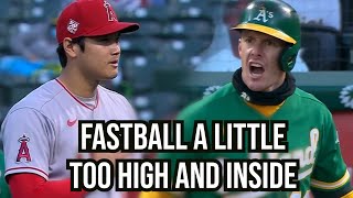 Ohtani throws near Canhas head and he doesnt enjoy it a breakdown [upl. by Jecon]