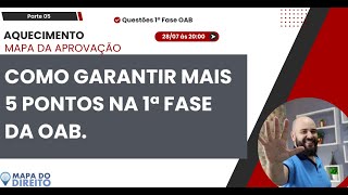 Como GARANTIR mais 5 pontos na 1ª fase da OAB [upl. by Backer]