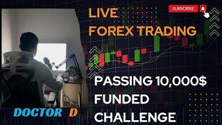 DAY 9 OF PASSING 10000  FUNDED CHALLENGE IN 2024  LIVE FOREX TRADINGMADE 80 LOSS [upl. by Jennilee]