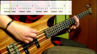 System Of A Down  Chop Suey Bass Cover Play Along Tabs In Video [upl. by Danae]