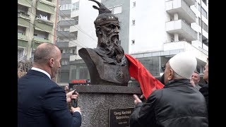 Zbulohet busti i Skënderbeut në Klinë [upl. by Merissa]