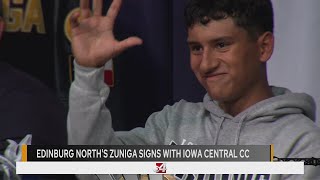 Edinburg Norths Zuniga signs with Iowa Central Comm College [upl. by Cirred954]