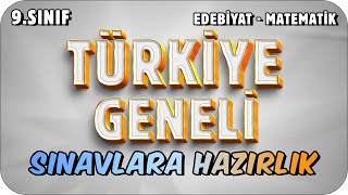 TÜRKİYE GENELİ SINAVLARA HAZIRLIK  9 SINIF MATEMATİK  EDEBİYAT [upl. by Lirva319]