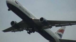 Boeing 767 British Airways takeoff [upl. by Gader]