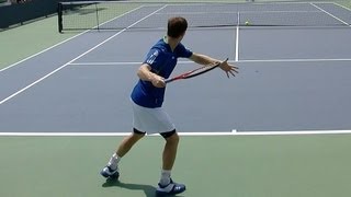 Andy Murray Forehand and Backhand practice  Murray Forehand in Slow Motion [upl. by Graybill736]