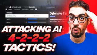 INSANE AI MOVEMENT META 4222 FORMATION amp CUSTOM TACTICS  FC 24 ULTIMATE TEAM [upl. by Skipton]