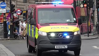 Parliamentary and Diplomatic Protection Mercedes Sprinter Responding  Metropolitan Police [upl. by Nwahsar]