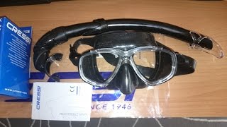 Cressi Perla mask and Cressi Mexico snorkel [upl. by Annayram]