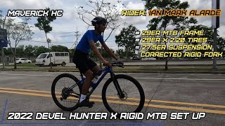 275 Toseek Rigid Fork amp 38T Oval 1x Chainring sa 29 DEVEL HUNTER X MTB Frame ni Ian Mark Alarde [upl. by Hajed]