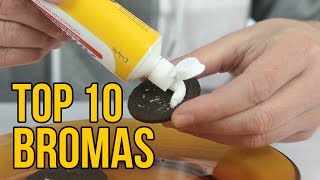 TOP 10 BROMAS 2016  Bromas para hacer a tus amigos Recopilación [upl. by Aicirtal]