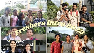 FRESHERS INTRO 2023👽CMREC🔥please do like n subscribe frndss🌝🌝🌝🥹 [upl. by Wachter402]