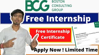 BCG Internship  Free Internship Certificate  BCG Virtual Internship [upl. by Denis853]