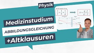 Abbildungsgleichung umstellen einfach erklärt  Physik für Mediziner   Übungsaufgaben Optik [upl. by Ttirrej]