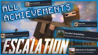 NEW UNTURNED ESCALATION  FULL ACHIEVEMENT GUIDE [upl. by Ilenna]