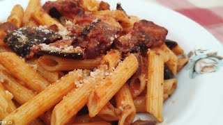 Pasta con le Melanzane a funghetti [upl. by Dun]