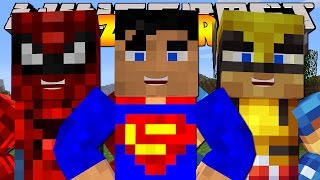 Minecraft Crazy Craft 30  SUPERHEROES IN CRAZY CRAFT 24 [upl. by Anires]