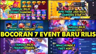 BOCORAN 7 EVENT BARU MLBB TANGGAL RILIS EVENT TERBARU RONDE 3 TIKET KOF BINGO EVENT TRANSFORMERS [upl. by Iarised731]