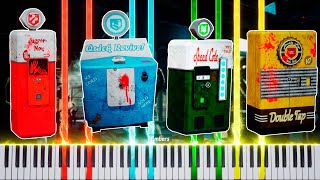 CoD Black Ops Zombies Perks Songs Medley Piano Synthesia Tutorial [upl. by Curhan]