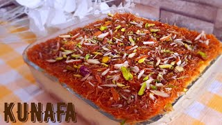 Kunafa Recipe Without Oven  No Bake Kunafa  Kanafeh  Arabic Dessert [upl. by Rubma]