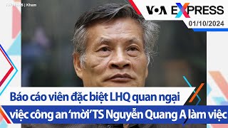 Báo cáo viên đặc biệt LHQ quan ngại việc công an ‘mời’ TS Nguyễn Quang A làm việc  VOA 11024 [upl. by Brigid357]