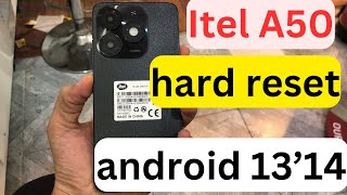 Itel A50 hard reset  awesome A50 pattren remove  itel mobile hardreset  android pin pattren [upl. by Ael84]