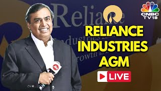 Reliance AGM 2024 LIVE Mukesh Ambani Address LIVE  All Eyes on RILs Growth Plans  CNBC TV18 [upl. by Veleda933]