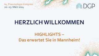 Highlights des Kongresses 2024 – Das erwartet Sie in Mannheim [upl. by Akeinahs]