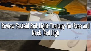 Review Fastaid RedLightTherapyforFace and Neck Red Light Therapy Wand 7 Color Led Face Neck Ma [upl. by Htebezile]