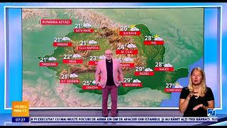 Vremea de astazi 10 Septembrie 2024 Ora 7 [upl. by Amoihc]