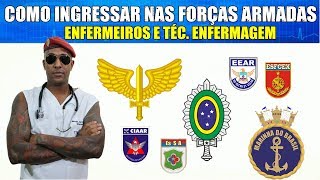 PRINCIPAIS CONCURSOS MILITARES PARA ENFERMEIROS E TÉCNICOS EM ENFERMAGEM [upl. by Yhtorod271]