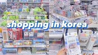 shopping in korea vlog 🇰🇷 daiso stationery haul amp art supplies 🎨 [upl. by Ettenel883]