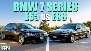 E65 vs E38 BMW 7 Series Retrospective  Bangle versus Beauty [upl. by Parcel169]