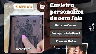 Resultado da Carteira Masculina de Couro Personalizada com Foto [upl. by Roselin]