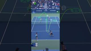 Double Trouble Watch Hsiehs Smart Shot Leads to Point at 2023 US Open Doubles [upl. by Acinorahs420]