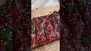 Teriyaki Smoked Ribs ribs teriyaki shorts [upl. by Nahamas]