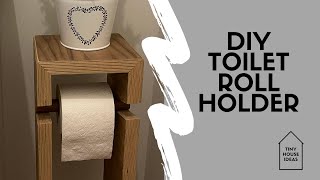 DIY Toilet Roll Holder  Tiny House Ideas x HJ Custom Builds [upl. by Onilatac983]