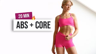 20 MIN ABS AND CORE Burn No Equipment Home Workout Core Conditioning and Strength [upl. by Mundford]