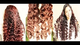 No heat Straw Curls 3rd Method Heatless Hollywood Waves Inspired to Soft Loose Waves [upl. by Kcirdahc959]