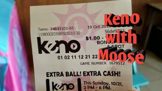 Keno with MOOSE Maryland Lottery Keno game [upl. by Lipps]