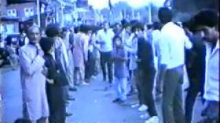 8th MUHARRAM PROCESSION 1988 1409H Dalgate Srinagar Kashmir [upl. by Aikemal134]