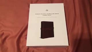 ESV Large Print Journaling Bible in Natural Leather Review [upl. by Urdna]