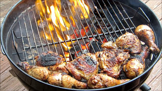 How To Make BBQ Grilled Chicken  Grilled Roadside Chicken Recipe  Weber Grill [upl. by Sedda]