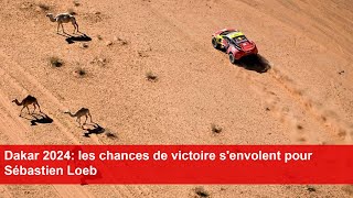 Dakar 2024 les chances de victoire senvolent pour Sébastien Loeb [upl. by Basilius]